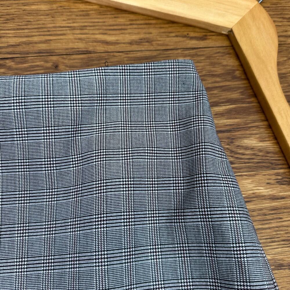 Express Gray & Black Plaid Straight Pencil Skirt - Picture 3 of 8